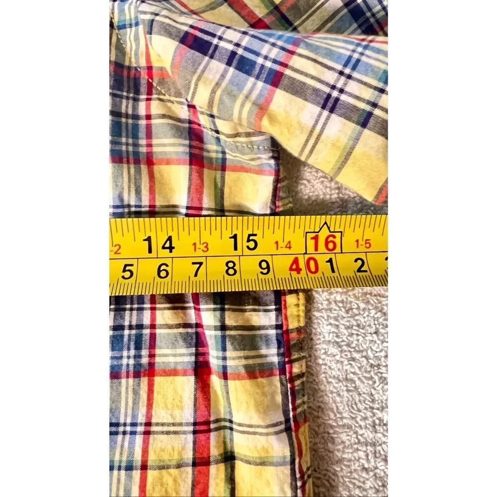 Ralph Lauren Boys Long Sleeve Plaid Button Down Shirt S/8